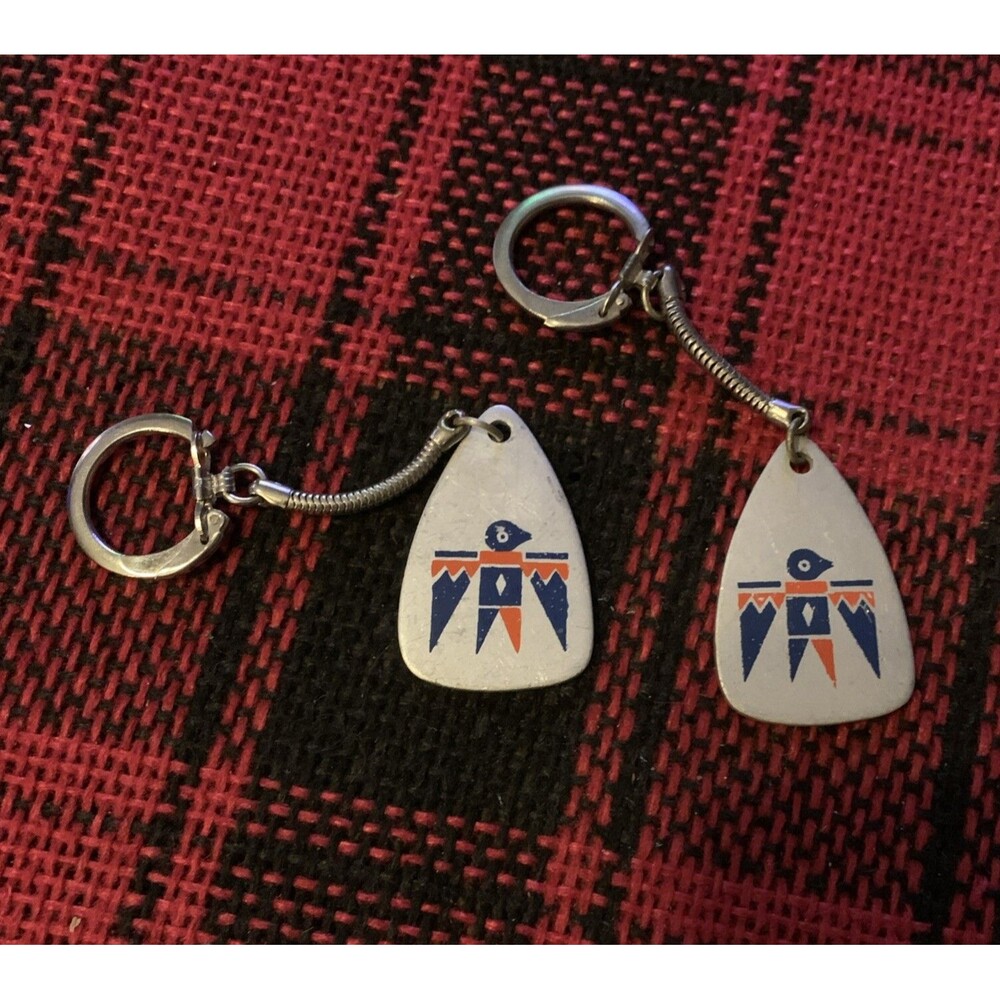 Children of Zuni New Mexico Vintage Keychain Key Chain Ring Tether Loop Holder